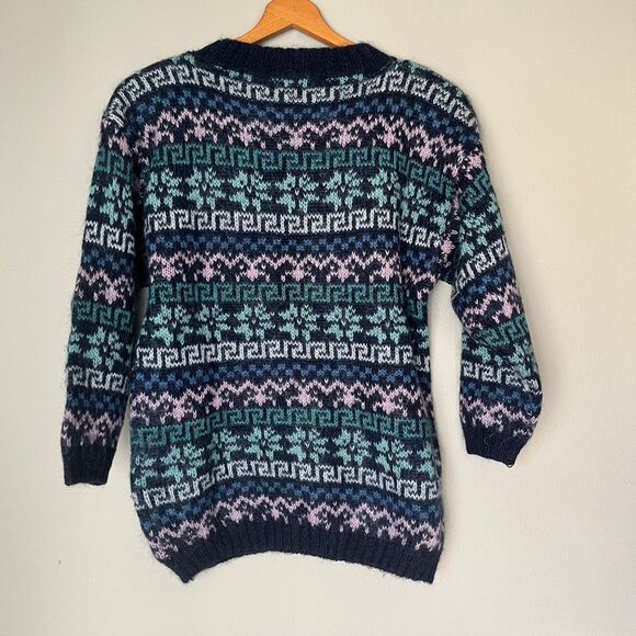 Vintage Christopher & Banks Mohair Blend Grandpa Knit Sweater Size Medium Crosby - Picture 2 of 3